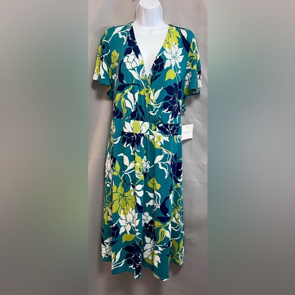 Croft Barrow Dress Summer Spring‎ Floral Multicolor Floral Plus 3x NWT - Picture 1 of 12